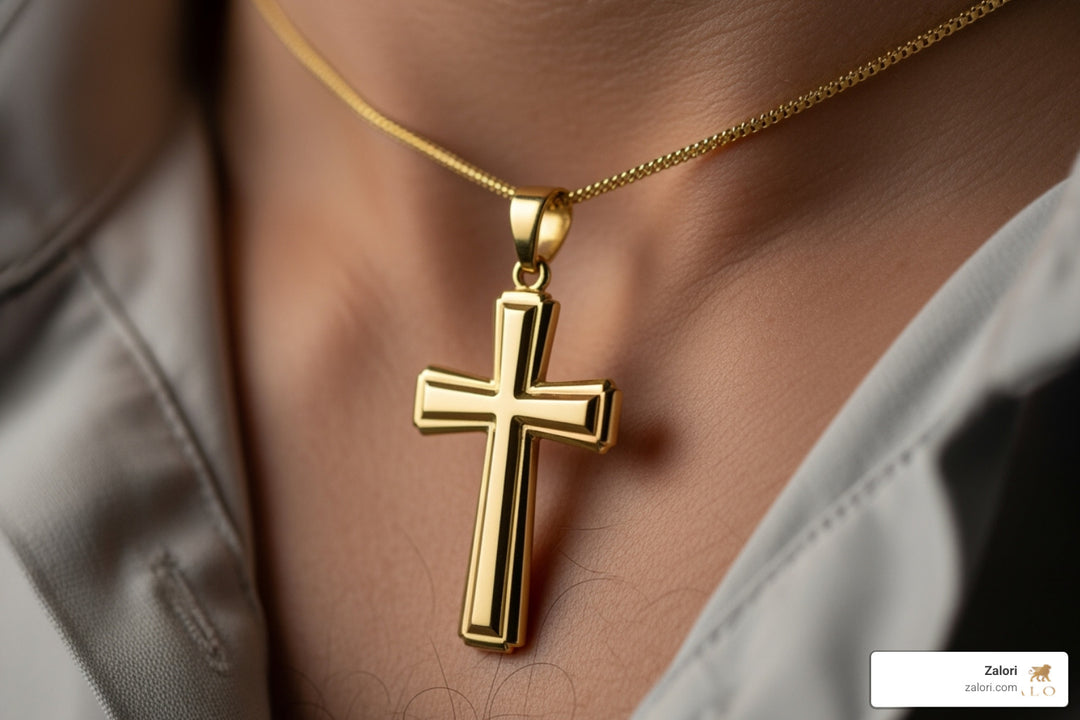 Men's Gold Crosses: Shop the Latest Styles and Deals