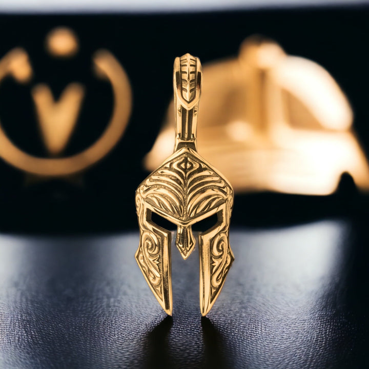 14k Yellow Gold Spartan Pendant