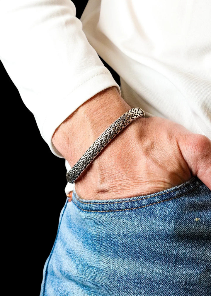 Foxtail silver bracelet (9.5 mm)