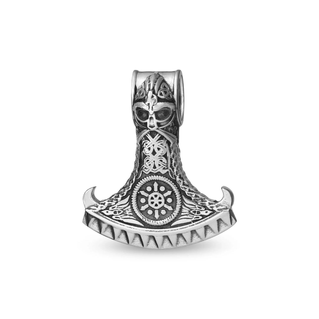 Silver Viking axe