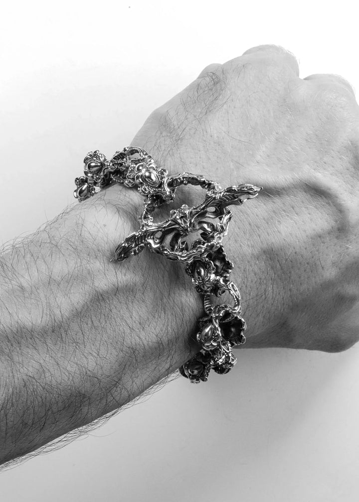 The Beast Heavy Silver Bracelet