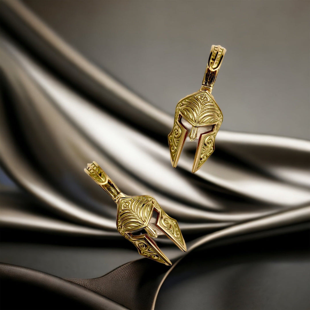 14k Yellow Gold Spartan Pendant