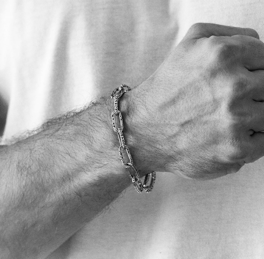 Heracles Silver Bracelet (8 mm)