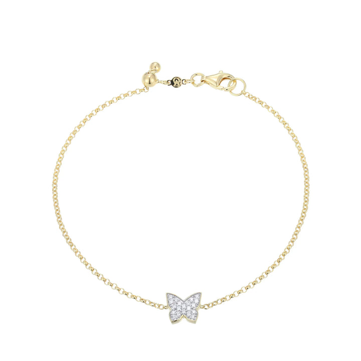 Gold Butterfly Bolo Bracelet