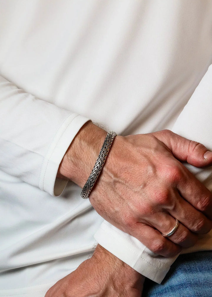 Foxtail silver bracelet (9.5 mm)