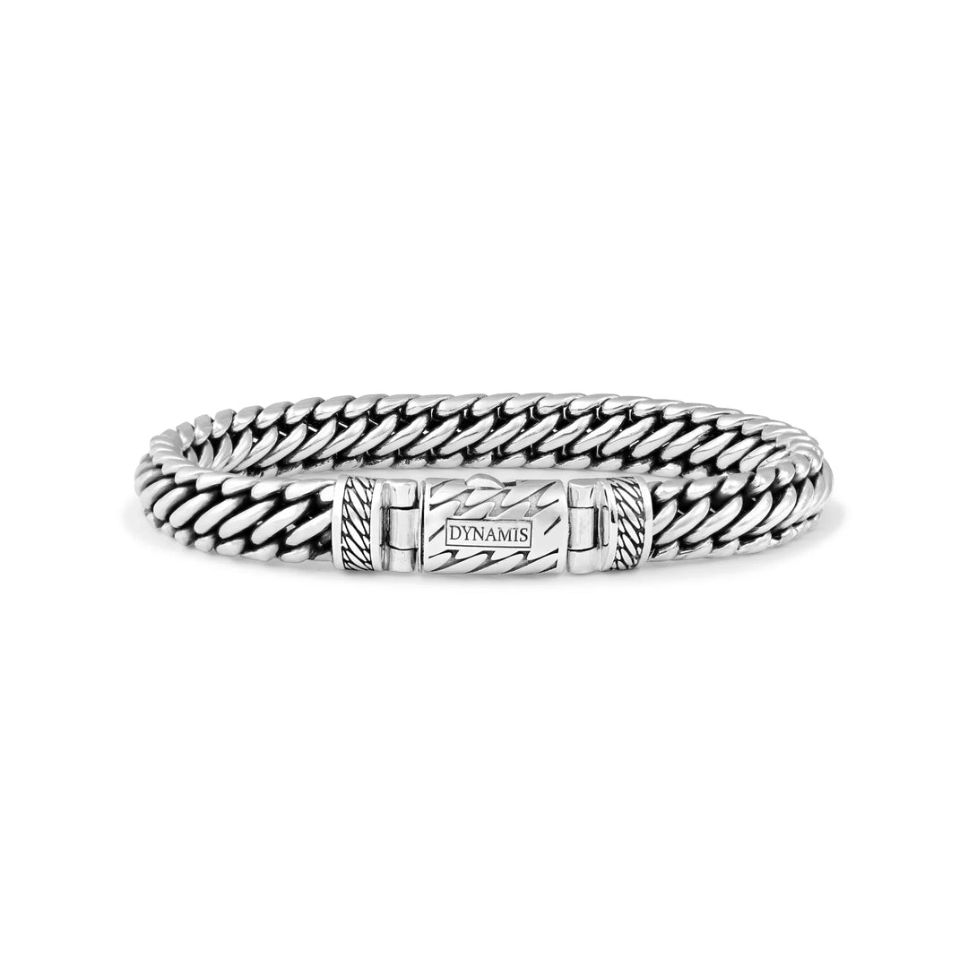 The Rattler - Woven Snake Silver 2.0 Bracelet