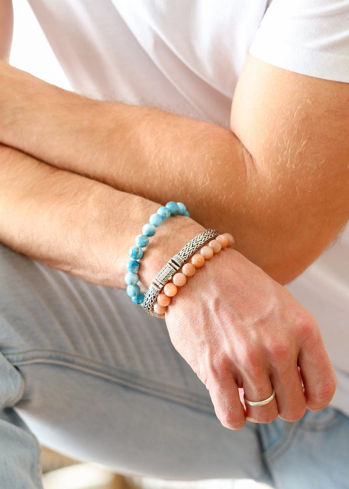 Peach Moonstone bracelet