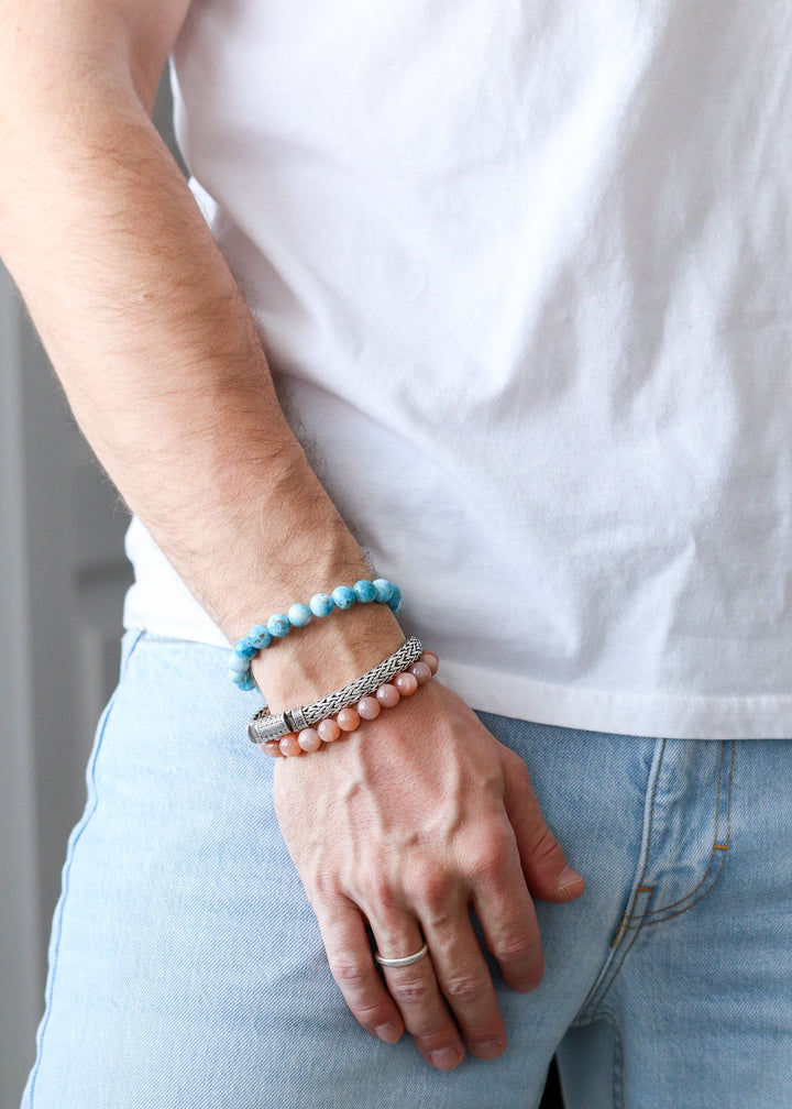 Peach Moonstone bracelet