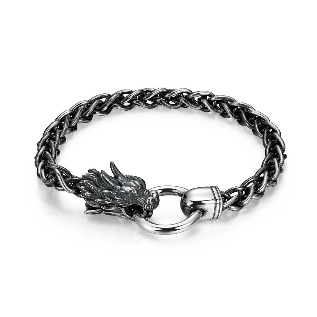 Dark Reign Oxidized Finish Sterling Silver Bracelet
