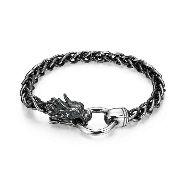 Dark Reign Oxidized Finish Sterling Silver Bracelet