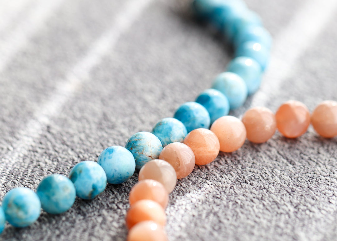 Peach Moonstone bracelet