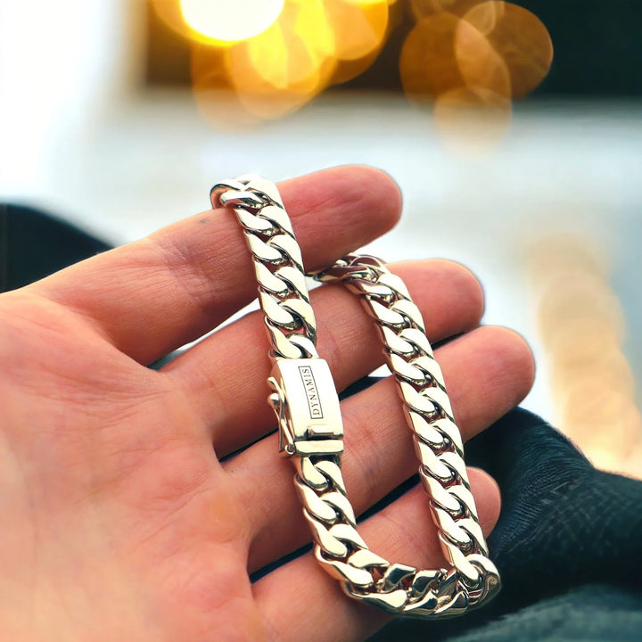 Silver Cuban Bracelet (10 mm)