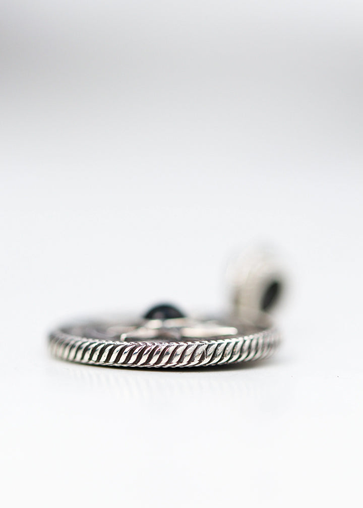 Silver Compass Pendant