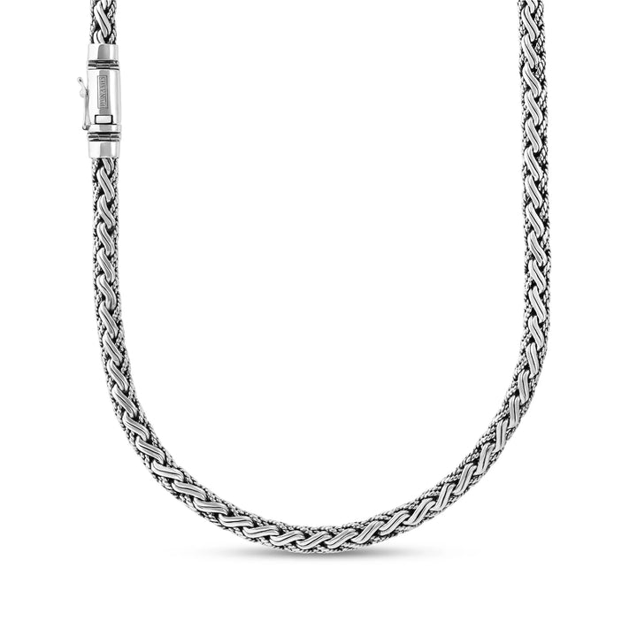 Heavy Silver Bali Necklace (8 MM)