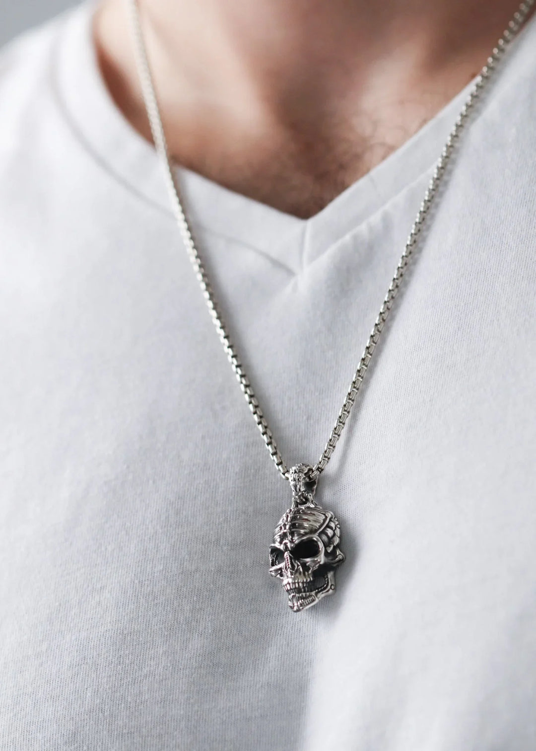 Skull Silver Pendant