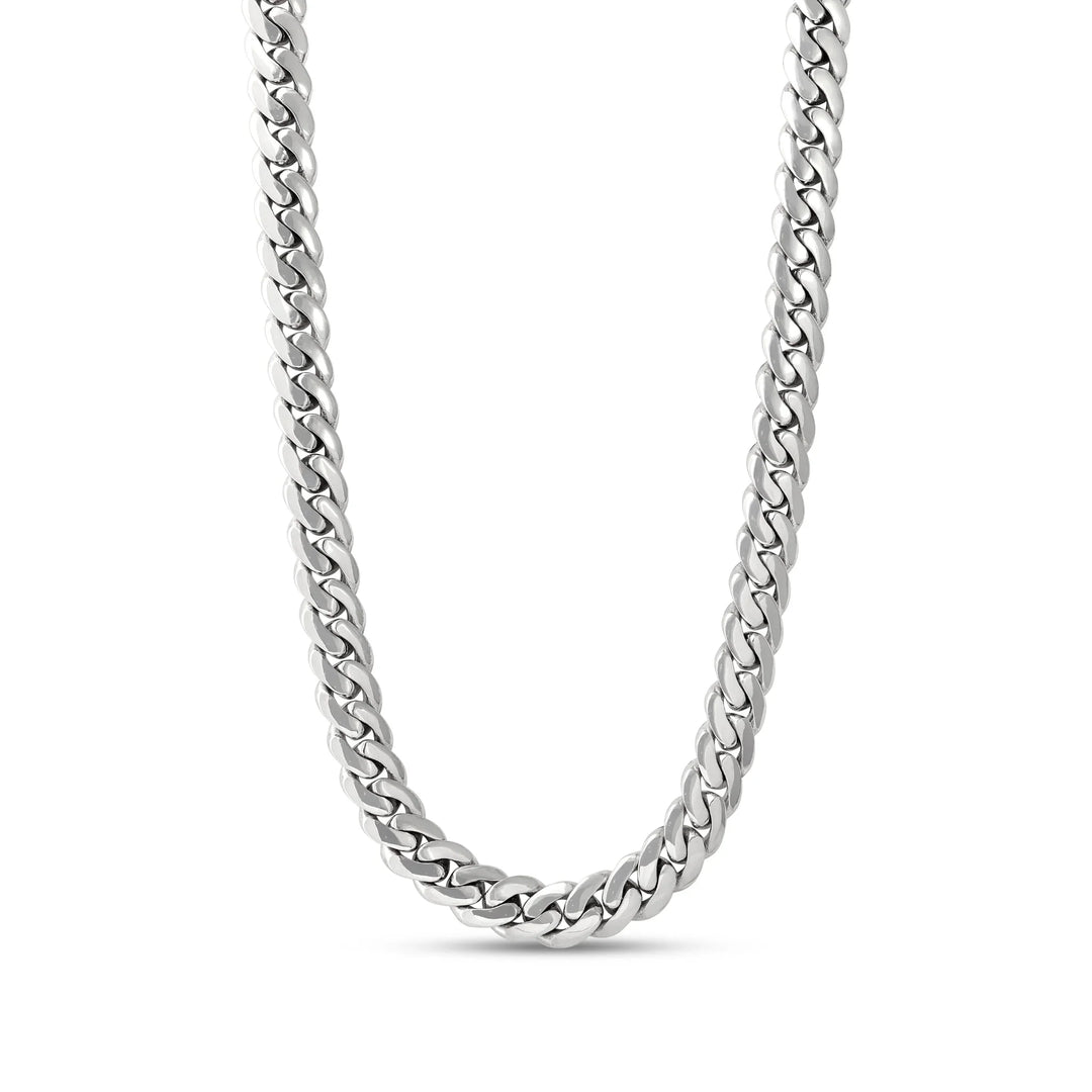 Heavy silver Cuban necklace (12 MM)