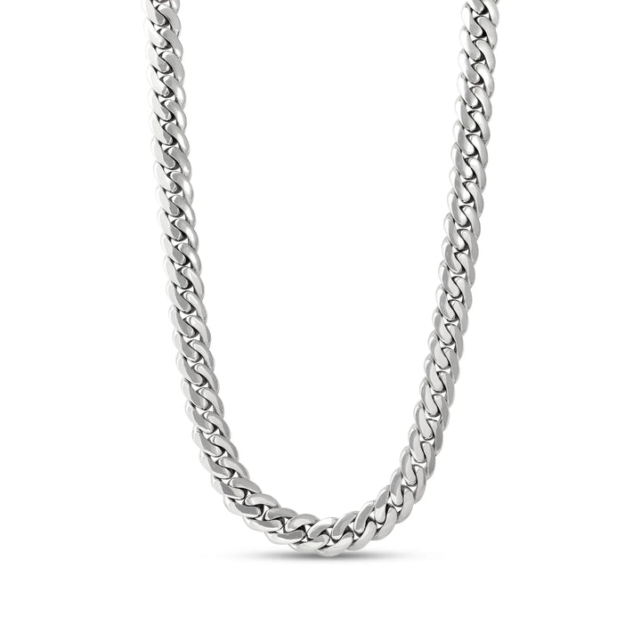 Heavy silver Cuban necklace (12 MM)