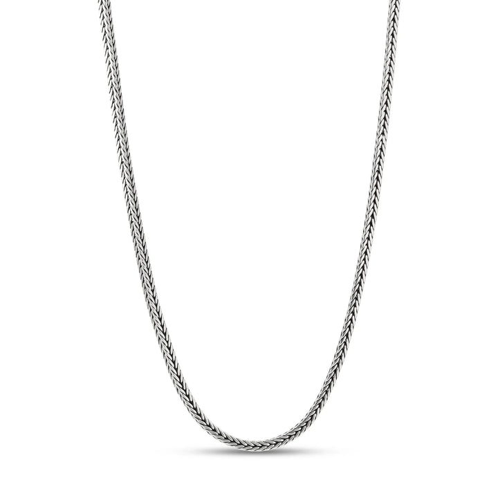 Foxtail silver necklace (3 mm)