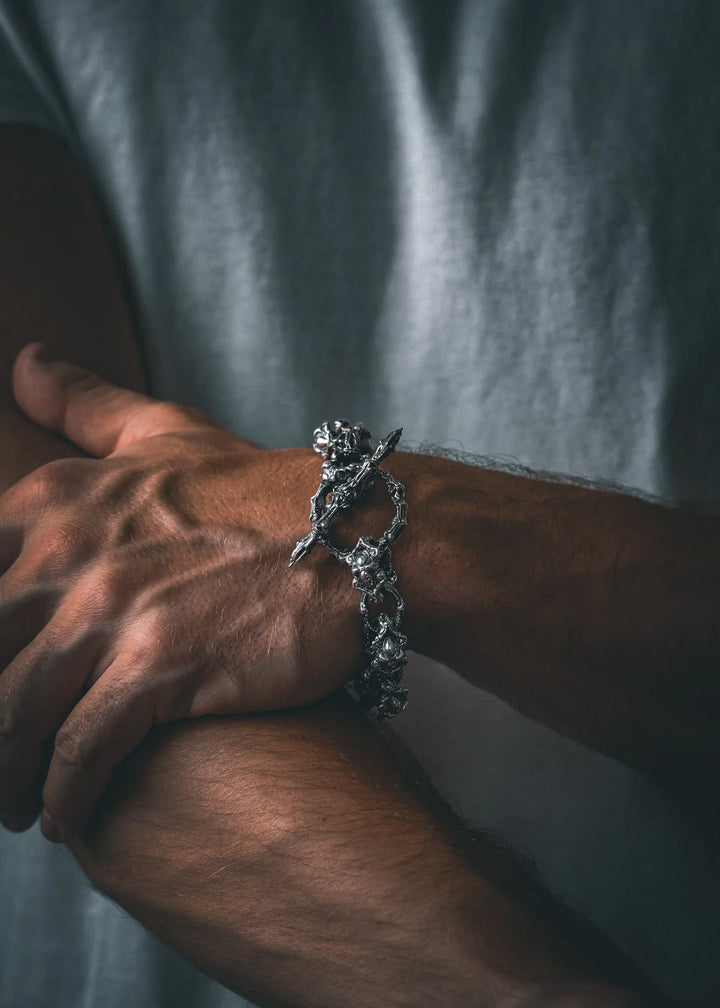 The Beast Heavy Silver Bracelet