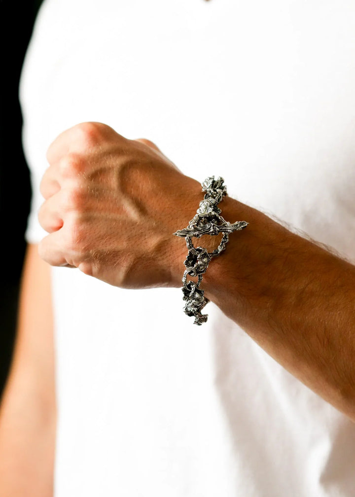 The Beast Heavy Silver Bracelet
