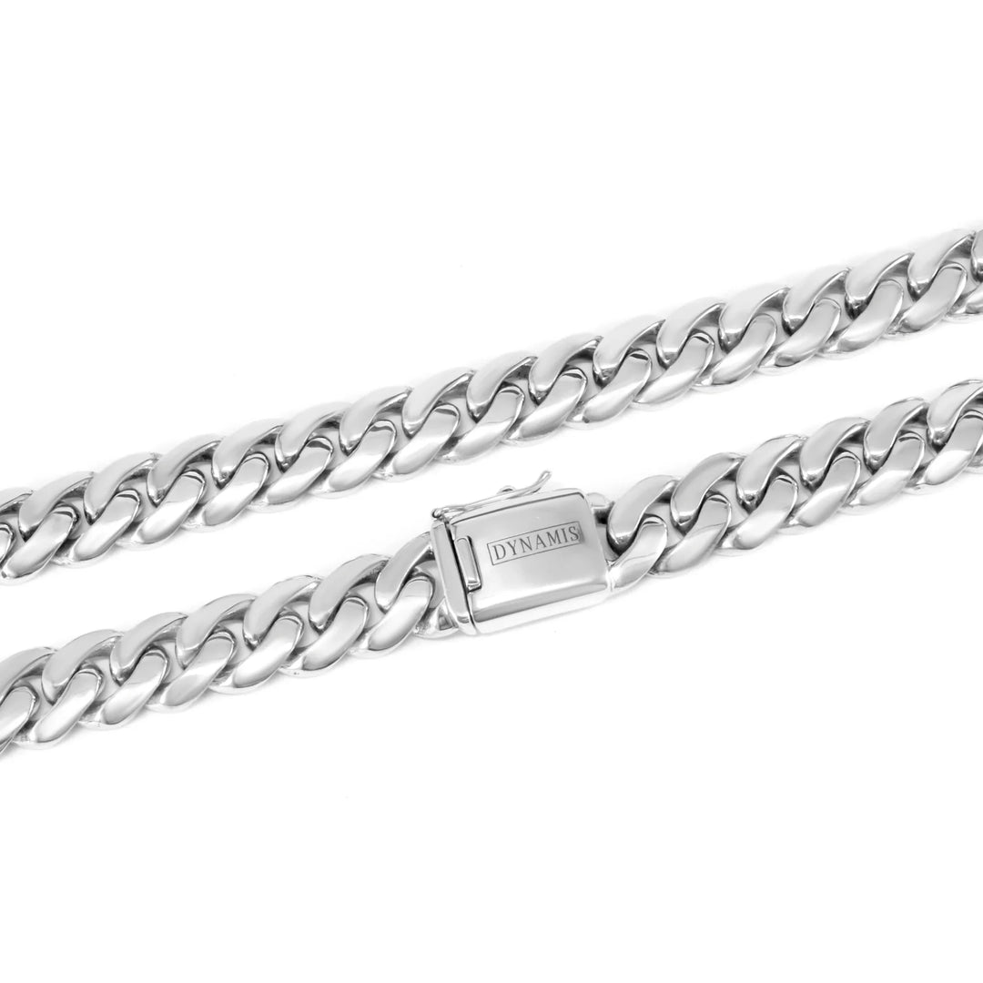 Heavy silver Cuban necklace (16 MM)