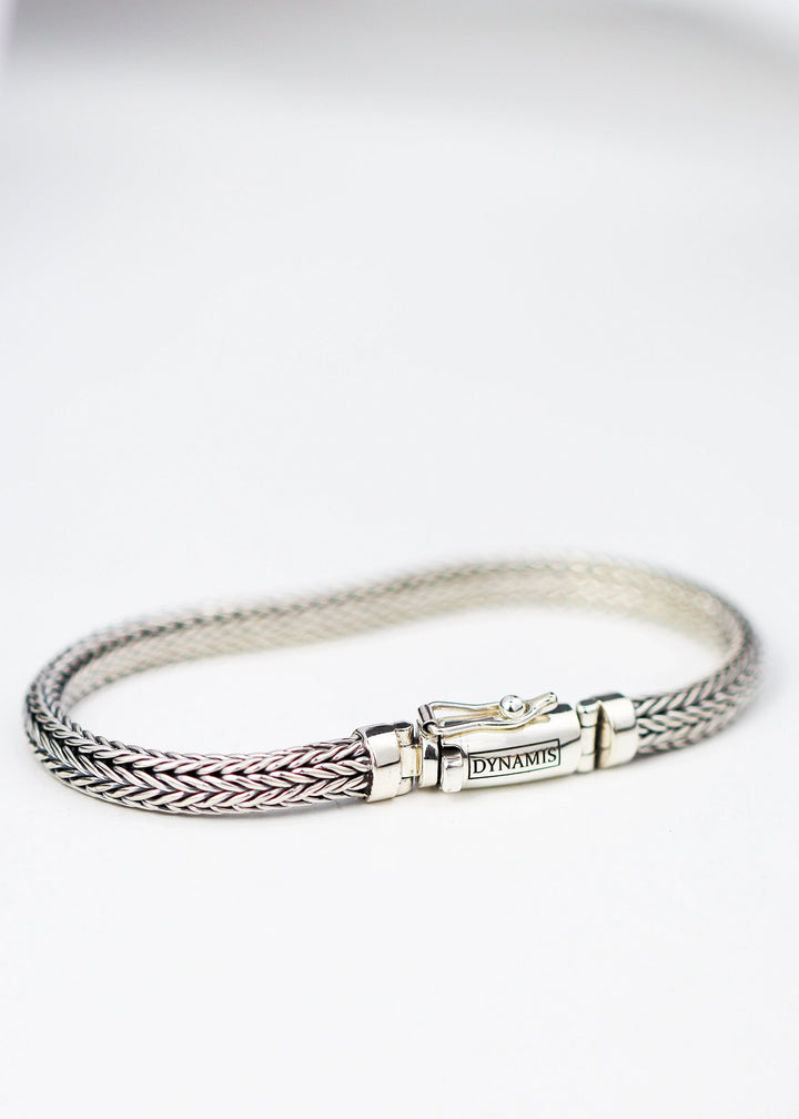 Foxtail link silver bracelet (6.5 mm)