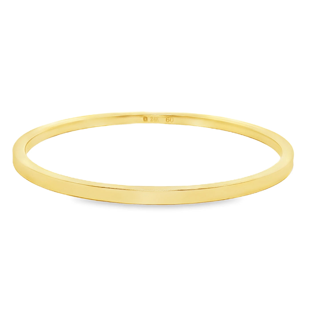 24k Gold Matte Polished Bracelet