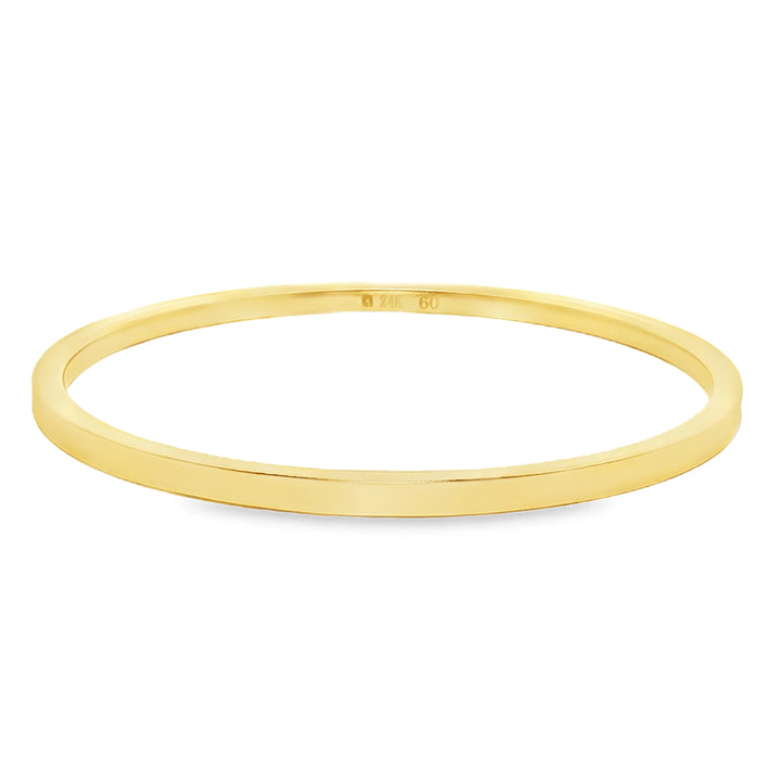 24k Gold Matte Polished Bracelet