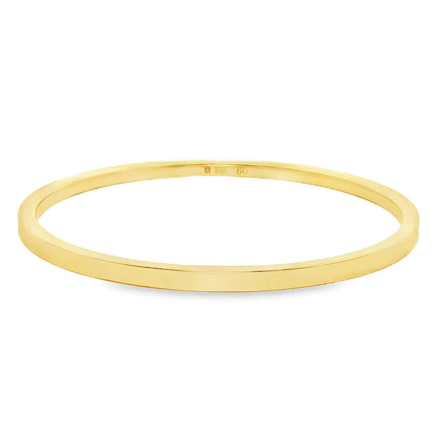 24k Gold Matte Polished Bracelet
