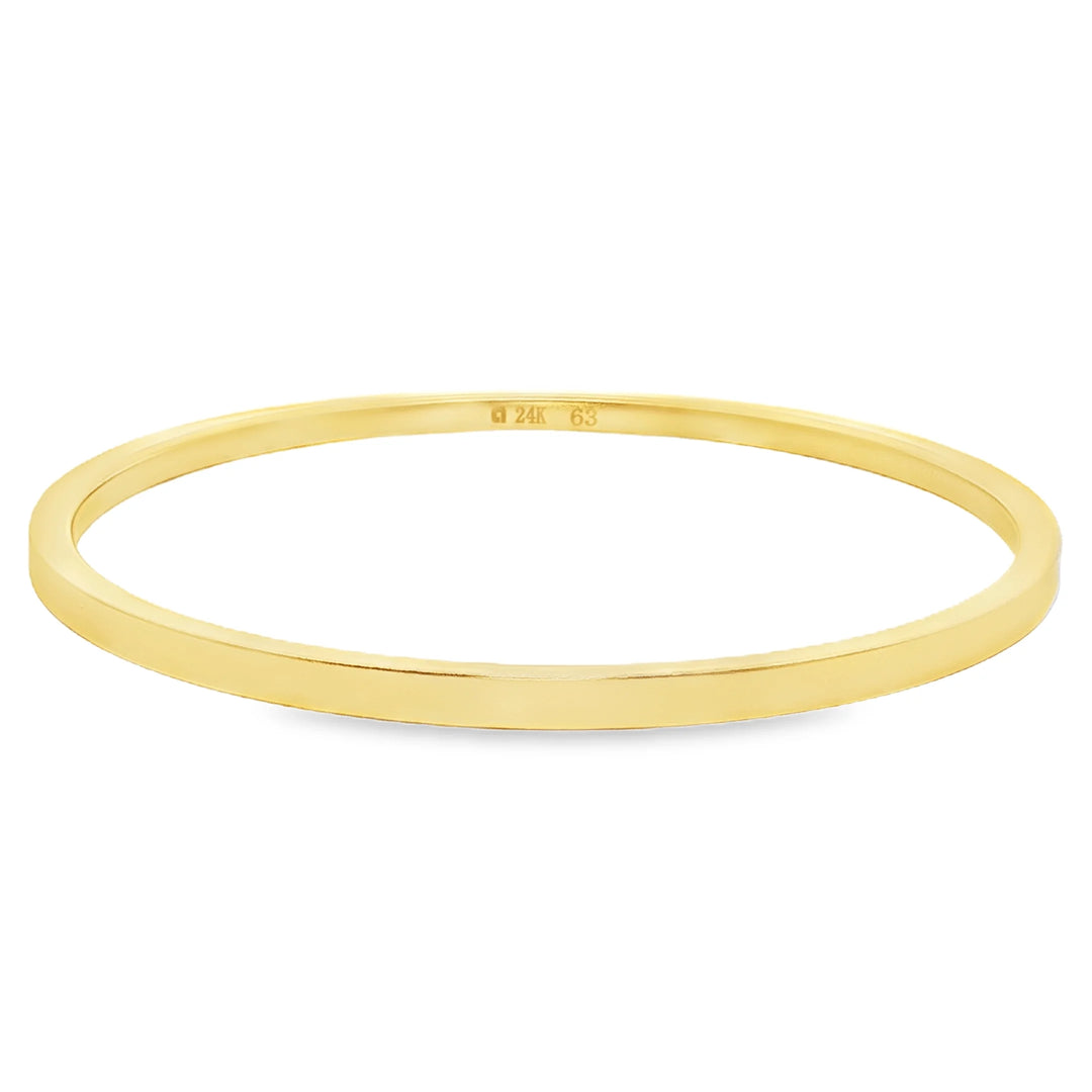 24k Gold Matte Polished Bracelet