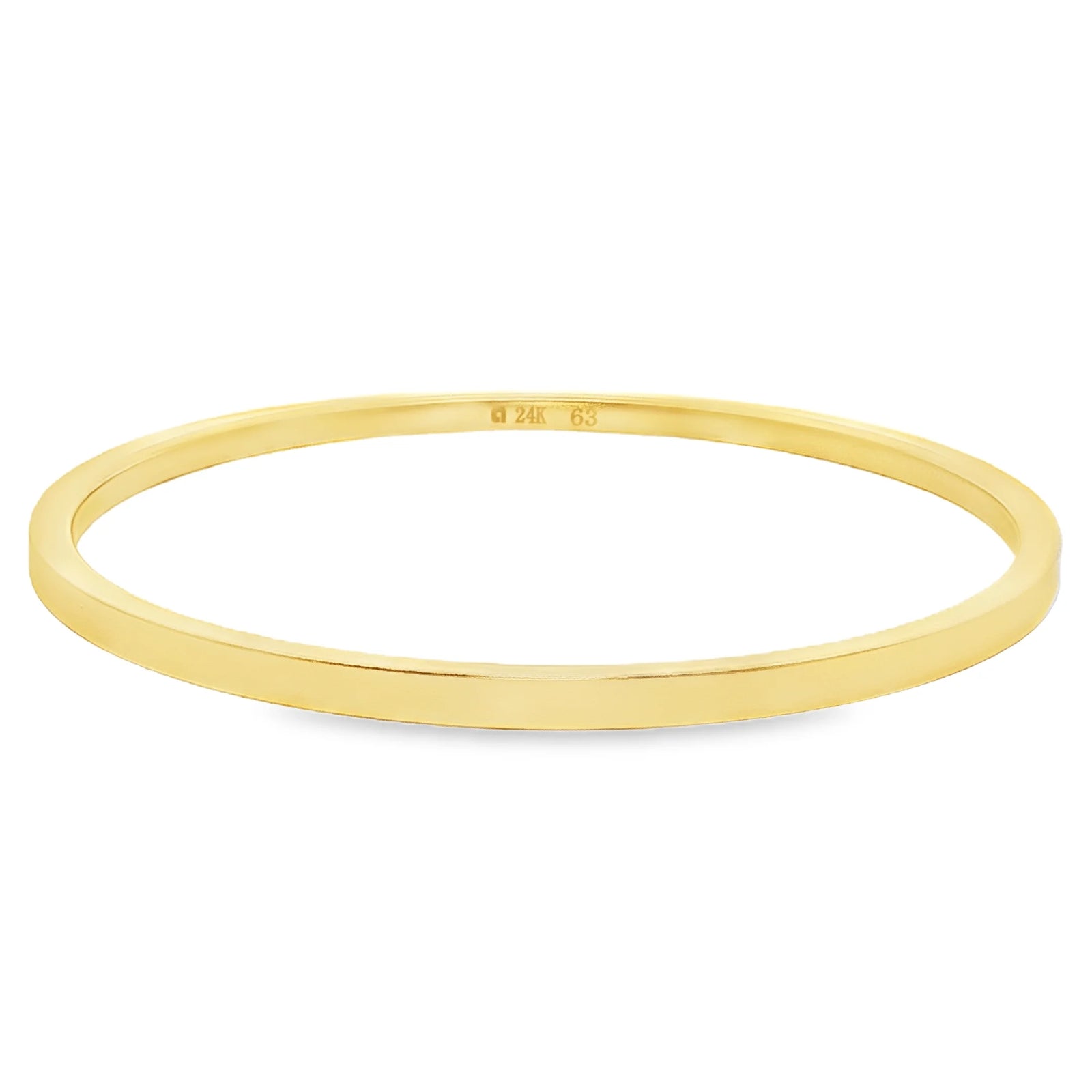 24k Gold Matte Polished Bracelet