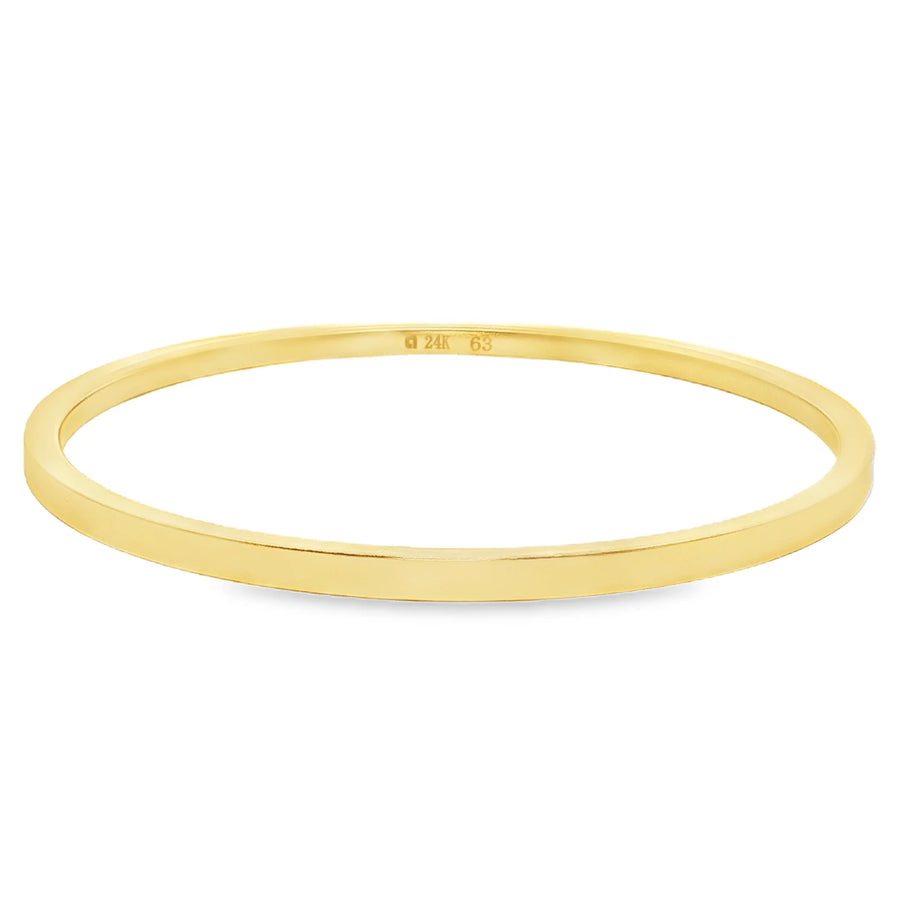 24k Gold Matte Polished Bracelet