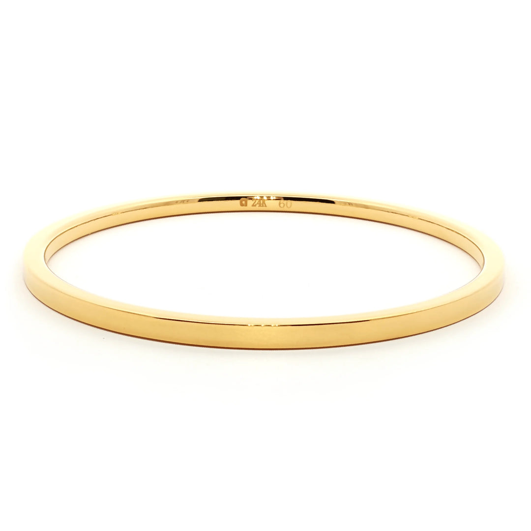 24k Gold Bracelet Shiny Polished