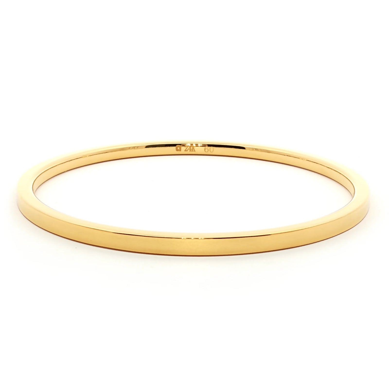 24k Gold Bracelet Shiny Polished