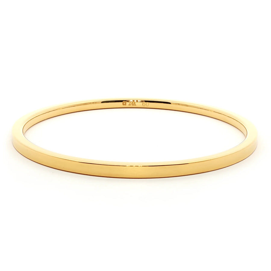 24k Gold Bracelet Shiny Polished