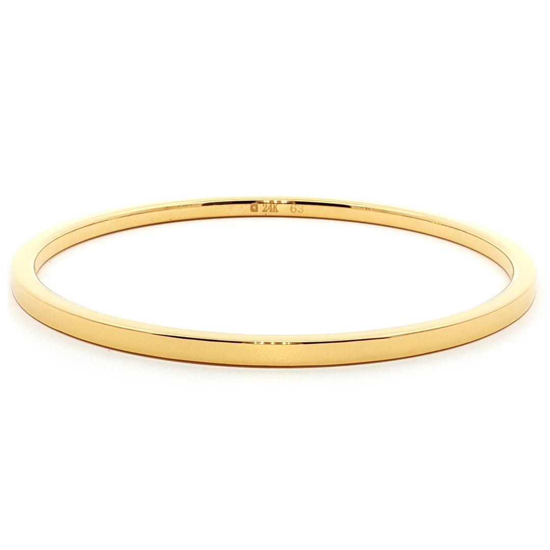 24k Gold Bracelet Shiny Polished