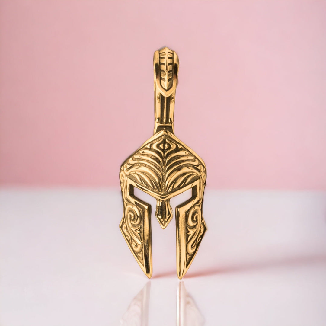 14k Yellow Gold Spartan Pendant