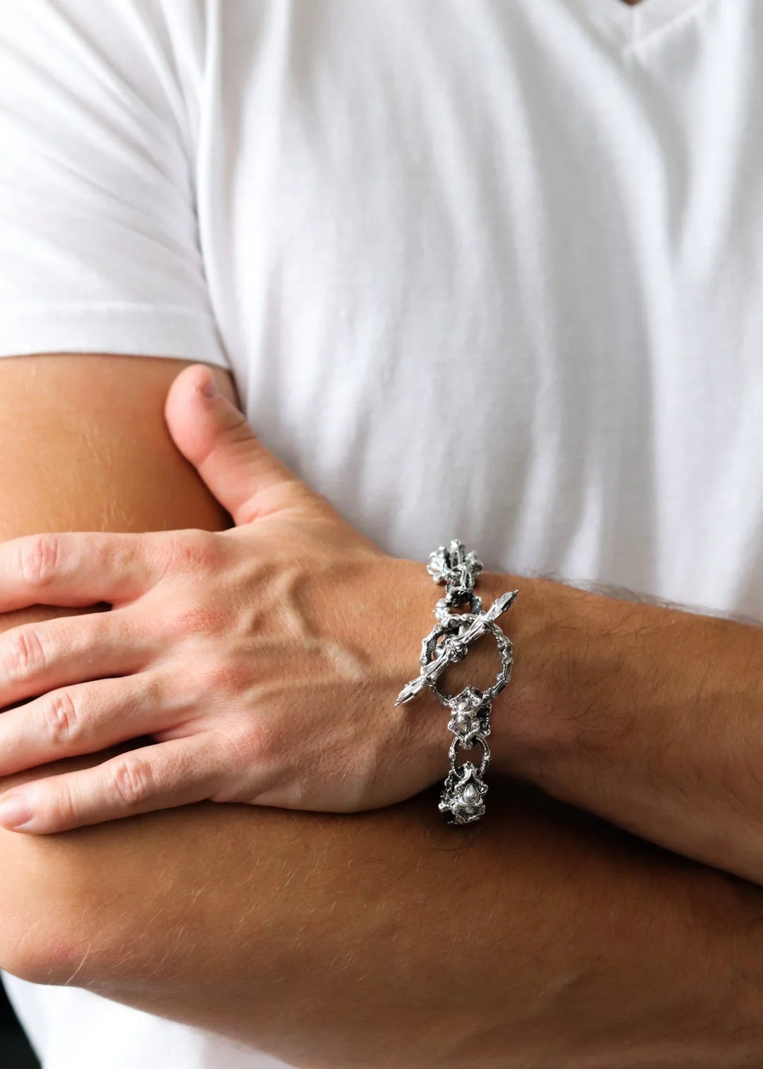 The Beast Heavy Silver Bracelet