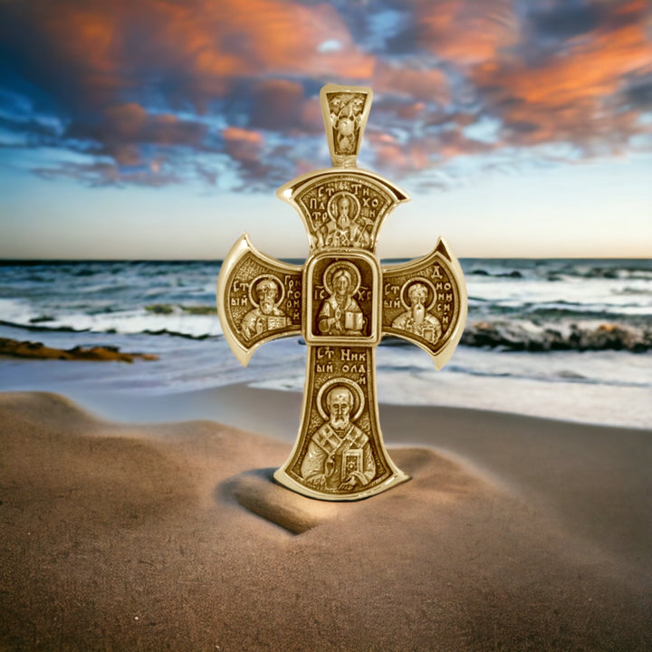 14k Yellow Gold Cross