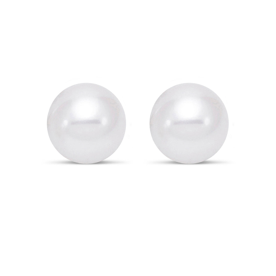 Two big pearl earrings