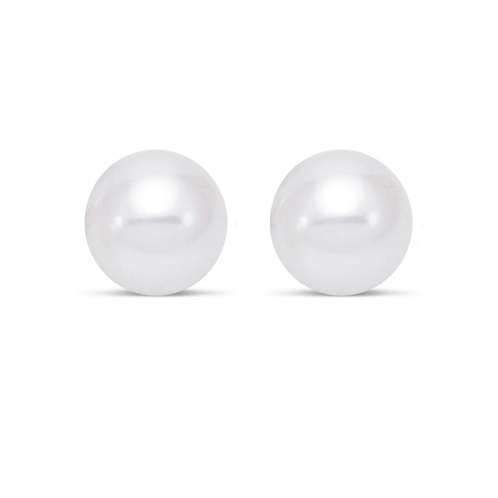 Two big pearl earrings