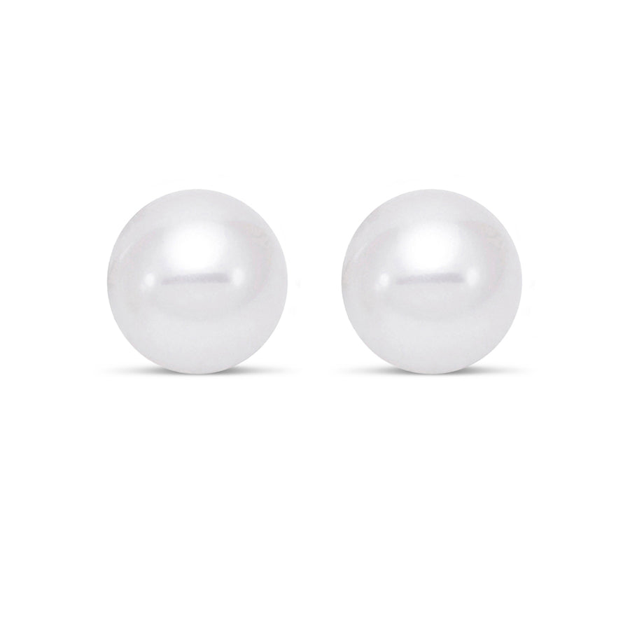 Two big pearl earrings