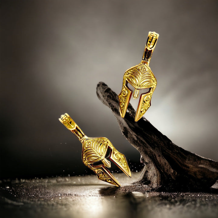 14k Yellow Gold Spartan Pendant