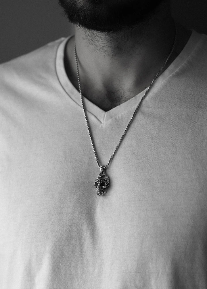 Skull Silver Pendant