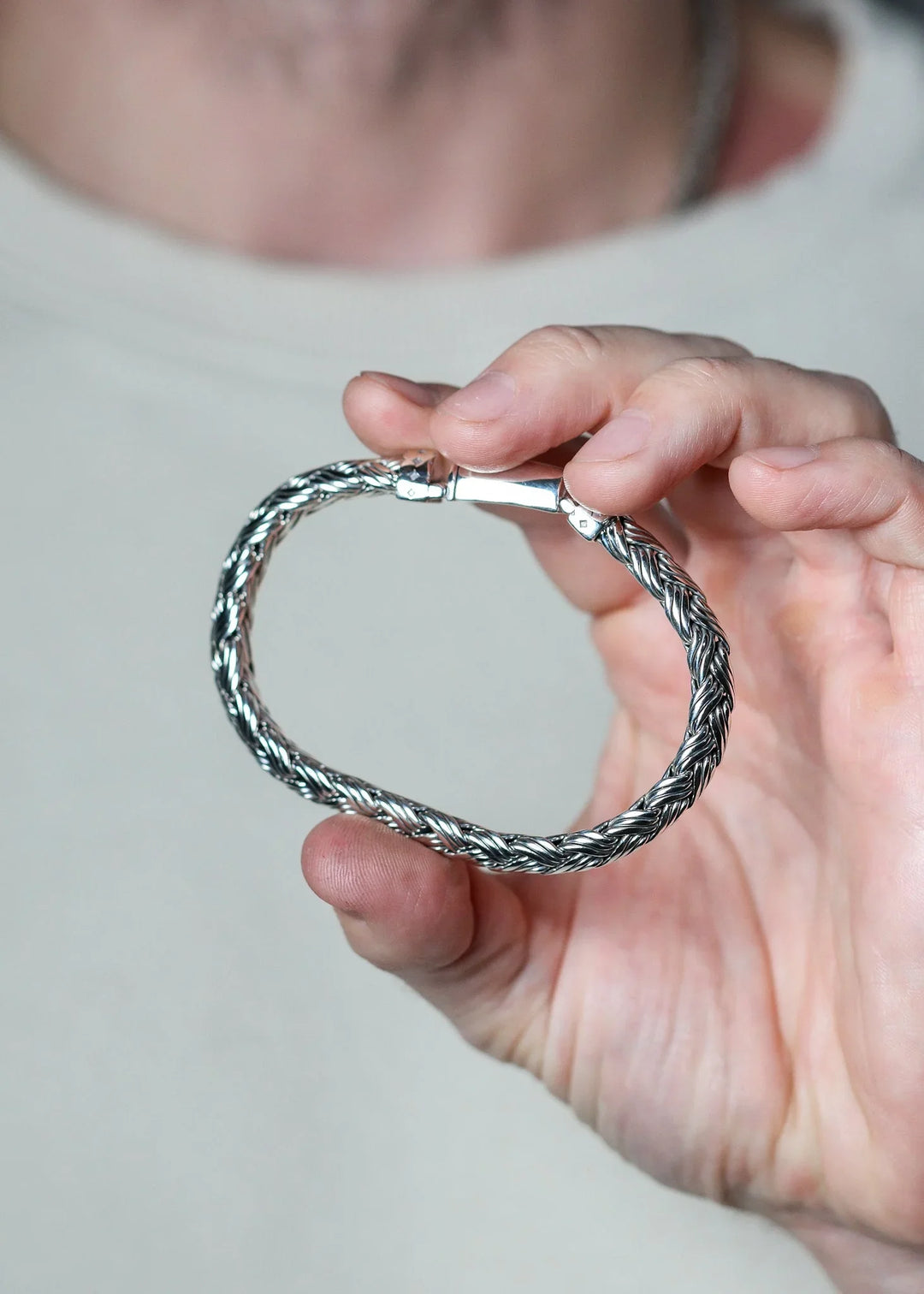 Bali Silver Bracelet (9 mm)