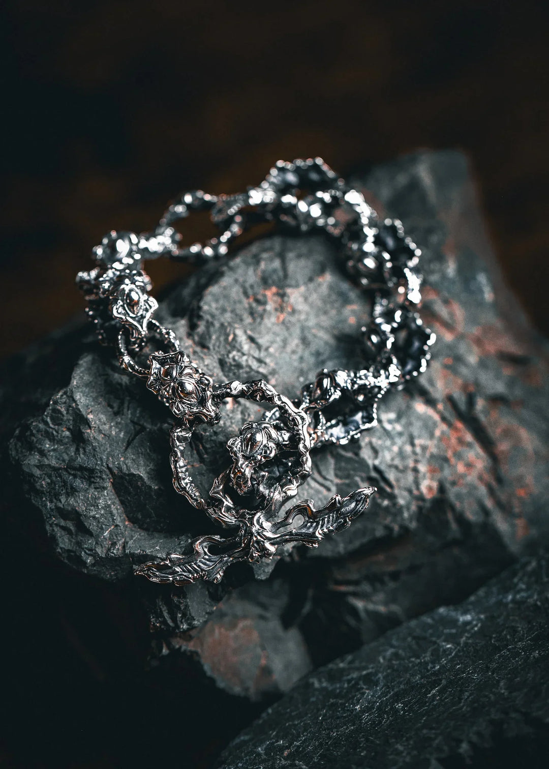 The Beast Heavy Silver Bracelet