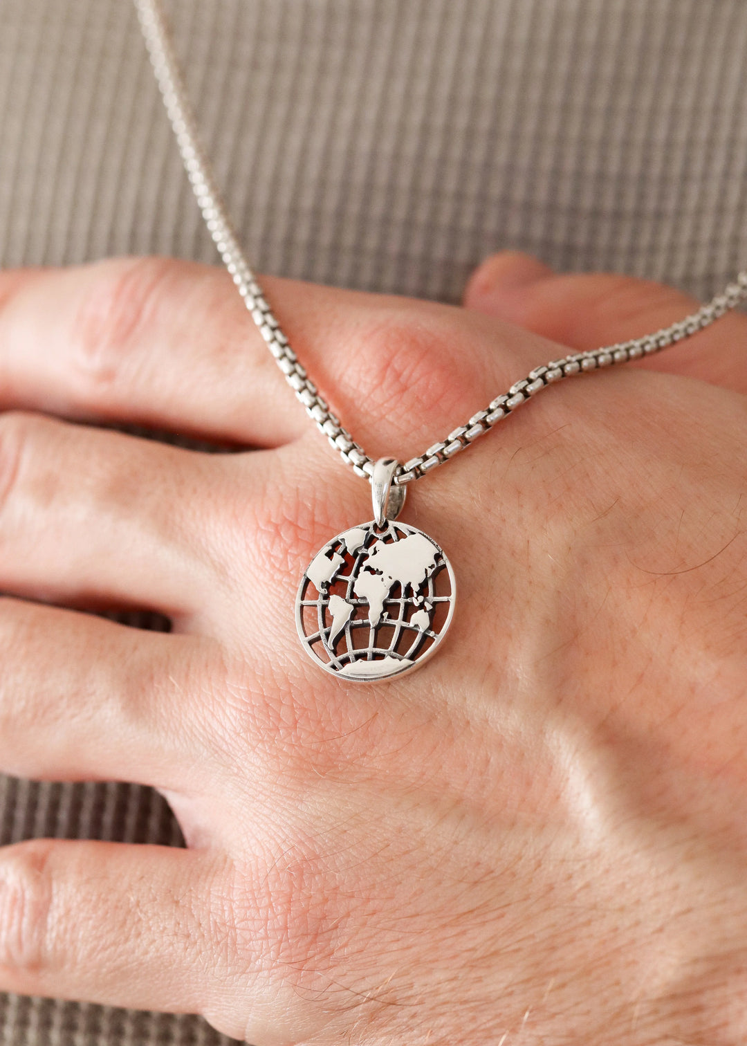 Silver Globe Pendant