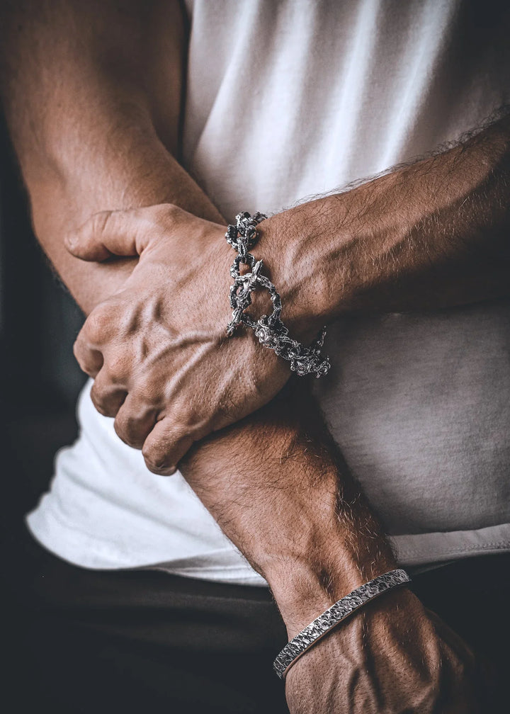 The Beast Heavy Silver Bracelet