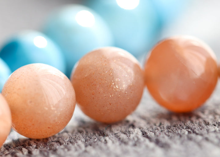 Peach Moonstone bracelet
