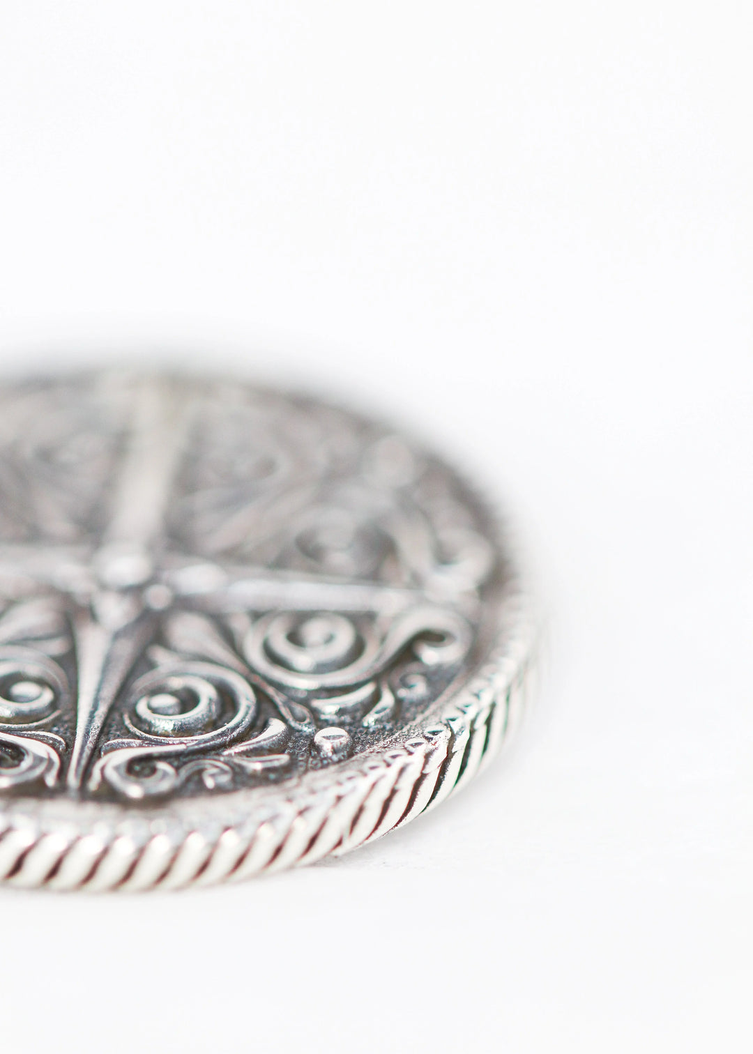 Silver Compass Pendant